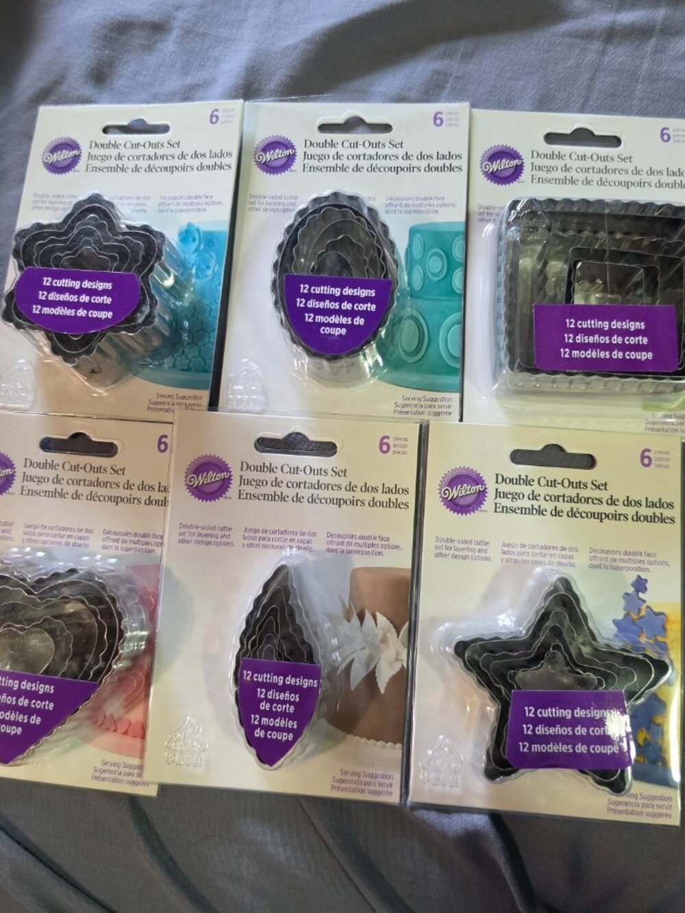 Wilton Fondant Cutouts (Set of 6 different shapes)